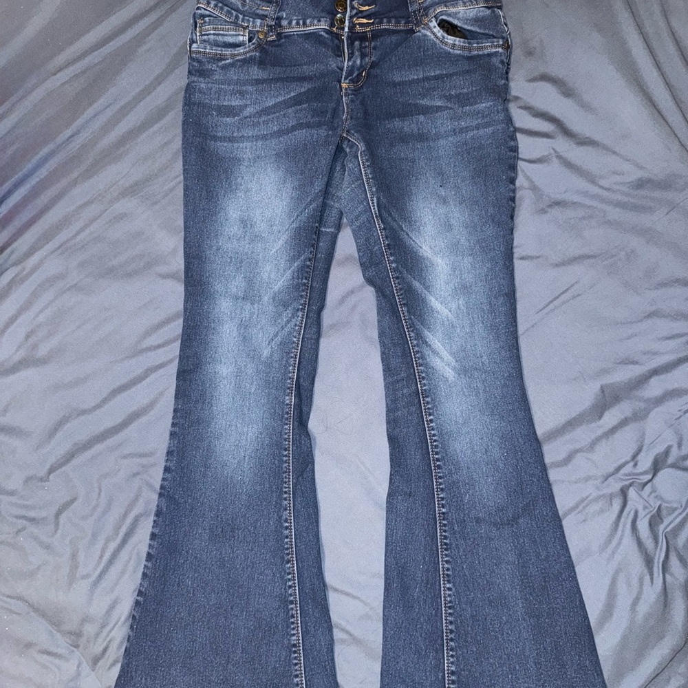 Stylish Blue Flare Jeans